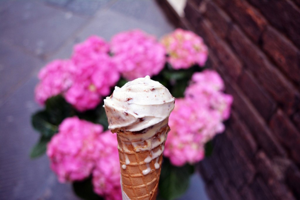 Italian gelato in Siena