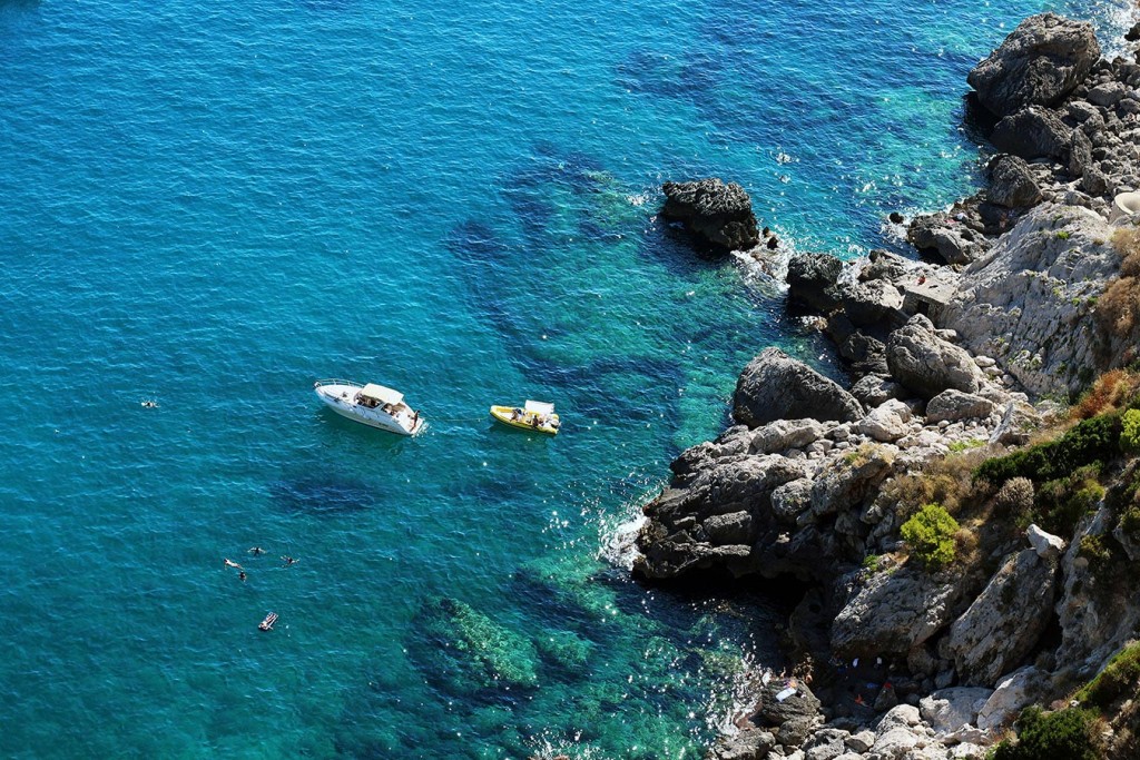 Italian islands - Capri, Ischia and Procida, View from the Augustine garden in Capri